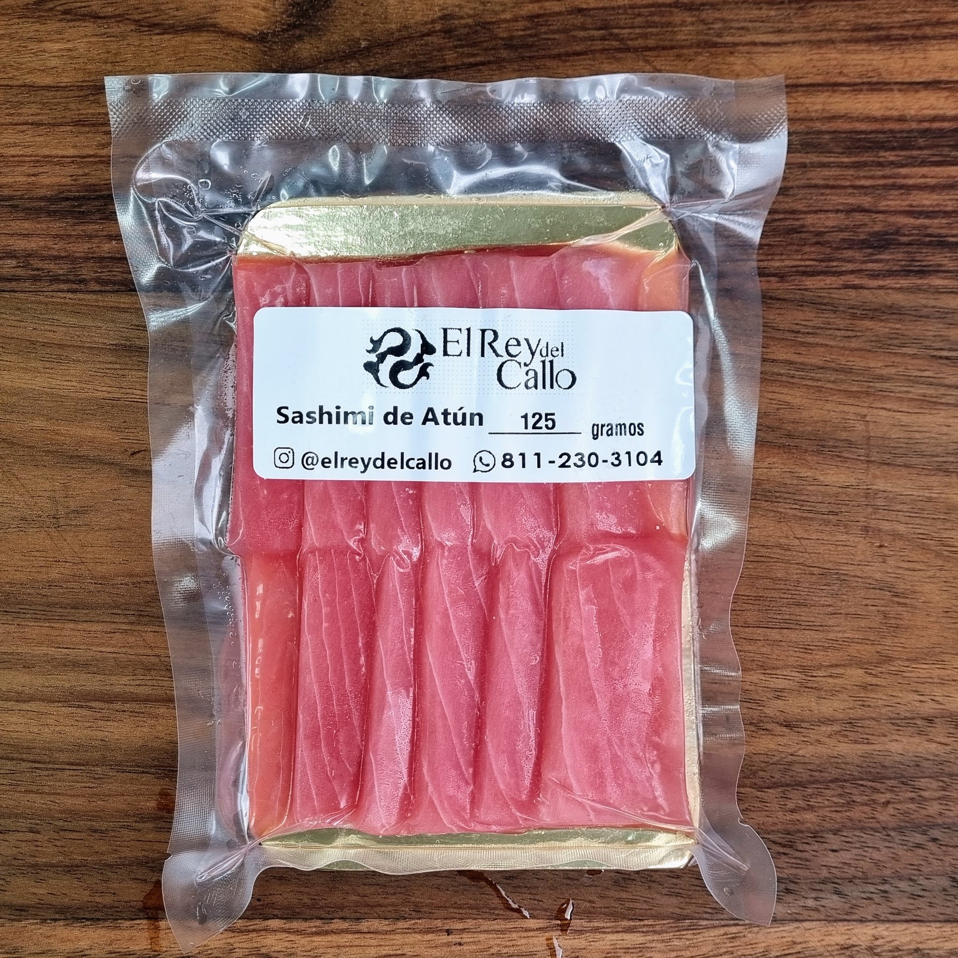 sashimi de atun aleta amarilla presentacion 125 gramos