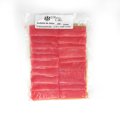 Sashimi de Atun Aleta Amarilla presentacion 250 gramos