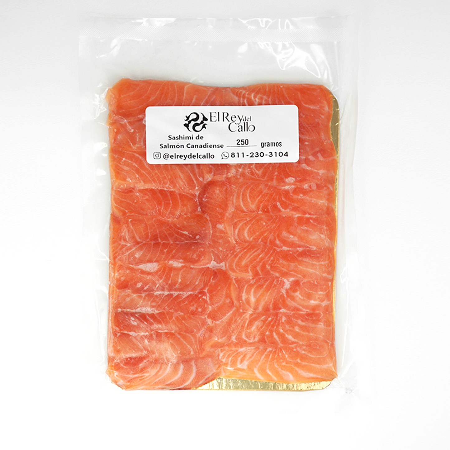 sashimi de salmon canadiense presentacion 250 gramos